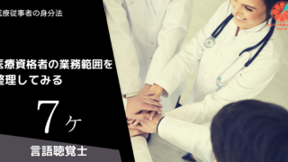 医療資格者の業務範囲を整理してみる (7)ケ.言語聴覚士ST