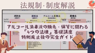 2026年最新】アルコール消毒液の販売・保管に関わる「4つの法律」基礎